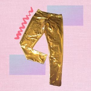 METALLIC GOLD LEGGINS